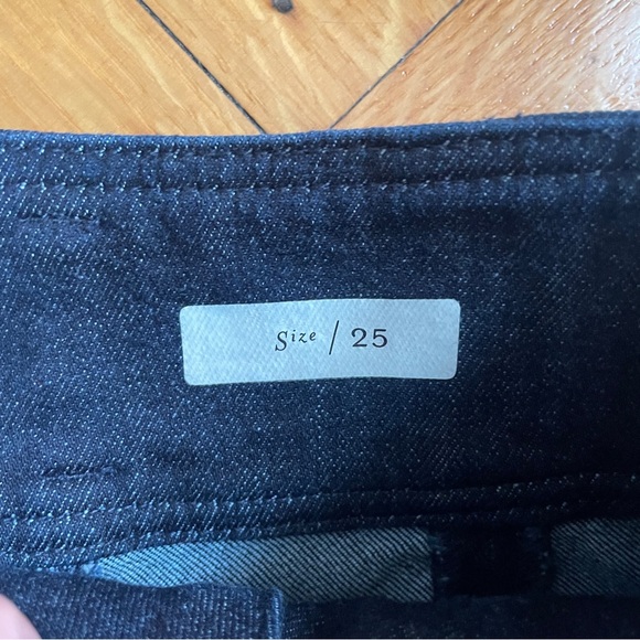 Anthro Pilcro Dark Blue High Rise Double Button Jeans - Picture 5 of 11